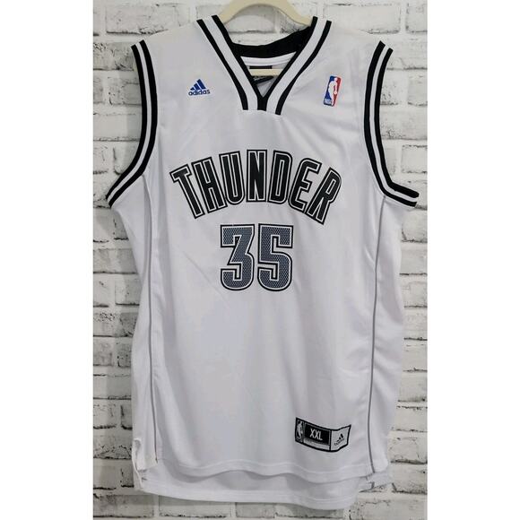 Adidas NBA Oklahoma City Thunder Kevin Durant Swingman Jersey #35 Mens XXL White - Picture 1 of 10